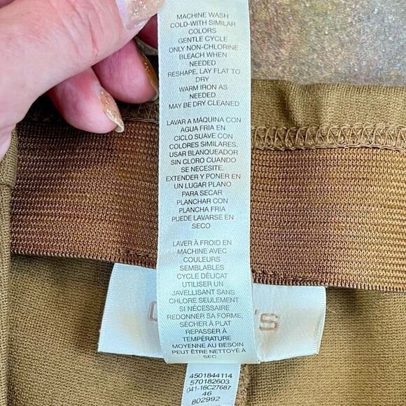 Chico’s Brown Stretch Ankle Ultimate Fit Juliet Career Pants 1.5 Medium 10 - Picture 9 of 9